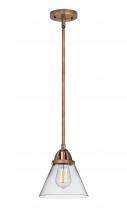 Innovations Lighting 288-1S-AC-G42 - Cone - 1 Light - 8 inch - Antique Copper - Cord hung - Mini Pendant
