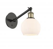 Innovations Lighting 317-1W-BAB-G121-6-LED - Athens - 1 Light - 6 inch - Black Antique Brass - Adjustable Sconce