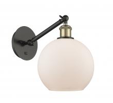 Innovations Lighting 317-1W-BAB-G121-8-LED - Athens - 1 Light - 8 inch - Black Antique Brass - Adjustable Sconce