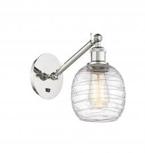 Innovations Lighting 317-1W-PN-G1013-LED - Belfast - 1 Light - 6 inch - Polished Nickel - Adjustable Sconce