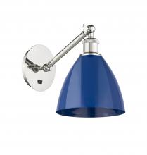Innovations Lighting 317-1W-PN-MBD-75-BL-LED - Plymouth - 1 Light - 8 inch - Polished Nickel - Adjustable Sconce