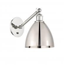 Innovations Lighting 317-1W-PN-MBD-75-PN-LED - Bristol - 1 Light - 8 inch - Polished Nickel - Adjustable Sconce