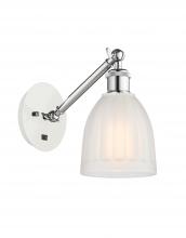 Innovations Lighting 317-1W-WPC-G441-LED - Brookfield - 1 Light - 6 inch - White Polished Chrome - Adjustable Sconce