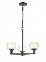 Innovations Lighting 330-3CR-BK-CLW-LED - Cairo - 3 Light - 20 inch - Black - Chain Hung - Pendant