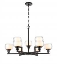 Innovations Lighting 330-9CR-BK-CLW-LED - Cairo - 9 Light - 30 inch - Black - Chain Hung - Chandelier
