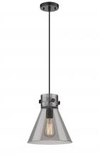 Innovations Lighting 410-1PM-BK-G411-10SM - Newton Cone - 1 Light - 10 inch - Matte Black - Cord hung - Pendant