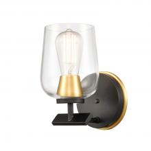 Innovations Lighting 420-1W-BSG-CL-LED - Remy - 1 Light - 5 inch - Black Satin Gold - Bath Vanity Light