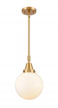 Innovations Lighting 447-1S-SG-G201-8-LED - Beacon - 1 Light - 8 inch - Satin Gold - Mini Pendant