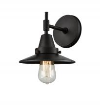 Innovations Lighting 447-1W-BK-M6-BK-LED - Railroad - 1 Light - 8 inch - Matte Black - Sconce