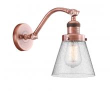 Innovations Lighting 515-1W-AC-G64-LED - Cone - 1 Light - 7 inch - Antique Copper - Adjustable Sconce