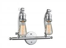 Innovations Lighting 515-2W-PC-LED - Double Swivel - 2 Light - 18 inch - Polished Chrome - Adjustable Bath Vanity Light