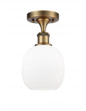 Innovations Lighting 516-1C-BB-G101-LED - Belfast - 1 Light - 6 inch - Brushed Brass - Semi-Flush Mount