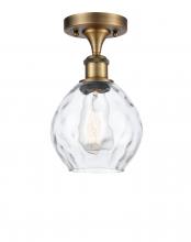 Innovations Lighting 516-1C-BB-G362-LED - Waverly - 1 Light - 6 inch - Brushed Brass - Semi-Flush Mount
