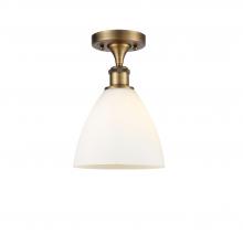 Innovations Lighting 516-1C-BB-GBD-751-LED - Bristol - 1 Light - 8 inch - Brushed Brass - Semi-Flush Mount