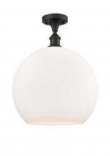 Innovations Lighting 516-1C-OB-G121-14-LED - Athens - 1 Light - 14 inch - Oil Rubbed Bronze - Semi-Flush Mount