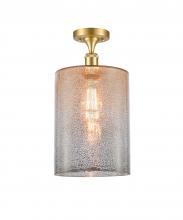 Innovations Lighting 516-1C-SG-G116-L-LED - Cobbleskill - 1 Light - 9 inch - Satin Gold - Semi-Flush Mount