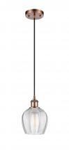 Innovations Lighting 516-1P-AC-G462-6-LED - Norfolk - 1 Light - 6 inch - Antique Copper - Cord hung - Mini Pendant