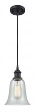 Innovations Lighting 516-1P-BK-G2812-LED - Hanover - 1 Light - 6 inch - Matte Black - Cord hung - Mini Pendant