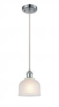 Innovations Lighting 516-1P-PC-G411-LED - Dayton - 1 Light - 6 inch - Polished Chrome - Cord hung - Mini Pendant