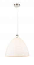 Innovations Lighting 516-1P-PN-GBD-161-LED - Bristol - 1 Light - 16 inch - Polished Nickel - Cord hung - Pendant