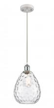 Innovations Lighting 516-1P-WPC-G372-LED - Waverly - 1 Light - 8 inch - White Polished Chrome - Cord hung - Mini Pendant