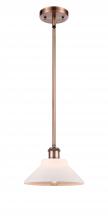 Innovations Lighting 516-1S-AC-G131-LED - Orwell - 1 Light - 8 inch - Antique Copper - Mini Pendant