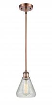 Innovations Lighting 516-1S-AC-G275-LED - Conesus - 1 Light - 6 inch - Antique Copper - Mini Pendant