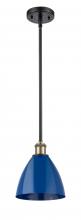 Innovations Lighting 516-1S-BAB-MBD-75-BL-LED - Plymouth - 1 Light - 8 inch - Black Antique Brass - Pendant
