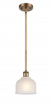 Innovations Lighting 516-1S-BB-G411-LED - Dayton - 1 Light - 6 inch - Brushed Brass - Mini Pendant