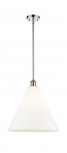 Innovations Lighting 516-1S-PN-GBC-161-LED - Berkshire - 1 Light - 16 inch - Polished Nickel - Pendant