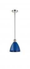 Innovations Lighting 516-1S-PN-MBD-75-BL-LED - Plymouth - 1 Light - 8 inch - Polished Nickel - Pendant