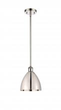 Innovations Lighting 516-1S-PN-MBD-75-PN-LED - Bristol - 1 Light - 8 inch - Polished Nickel - Pendant