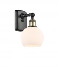 Innovations Lighting 516-1W-BAB-G121-6-LED - Athens - 1 Light - 6 inch - Black Antique Brass - Sconce