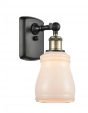 Innovations Lighting 516-1W-BAB-G391-LED - Ellery - 1 Light - 5 inch - Black Antique Brass - Sconce