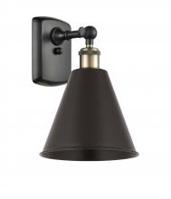 Innovations Lighting 516-1W-BAB-MBC-8-BK-LED - Berkshire - 1 Light - 8 inch - Black Antique Brass - Sconce