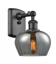 Innovations Lighting 516-1W-BK-G93-LED - Fenton - 1 Light - 7 inch - Matte Black - Sconce