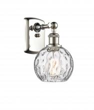 Innovations Lighting 516-1W-PN-G1215-6-LED - Athens Water Glass - 1 Light - 6 inch - Polished Nickel - Sconce