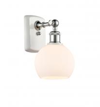 Innovations Lighting 516-1W-WPC-G121-6-LED - Athens - 1 Light - 6 inch - White Polished Chrome - Sconce