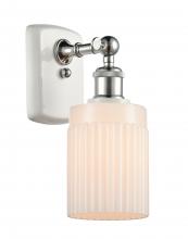 Innovations Lighting 516-1W-WPC-G341-LED - Hadley - 1 Light - 5 inch - White Polished Chrome - Sconce