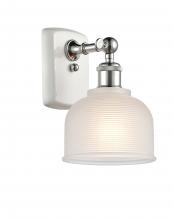 Innovations Lighting 516-1W-WPC-G411-LED - Dayton - 1 Light - 6 inch - White Polished Chrome - Sconce