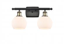 Innovations Lighting 516-2W-BAB-G121-6-LED - Athens - 2 Light - 16 inch - Black Antique Brass - Bath Vanity Light