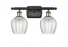Innovations Lighting 516-2W-BAB-G462-6-LED - Norfolk - 2 Light - 16 inch - Black Antique Brass - Bath Vanity Light