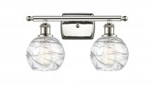 Innovations Lighting 516-2W-PN-G1213-6-LED - Athens Deco Swirl - 2 Light - 16 inch - Polished Nickel - Bath Vanity Light