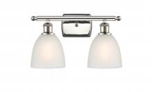 Innovations Lighting 516-2W-PN-G381-LED - Castile - 2 Light - 16 inch - Polished Nickel - Bath Vanity Light