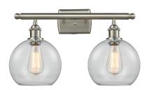 Innovations Lighting 516-2W-SN-G122-LED - Athens - 2 Light - 18 inch - Brushed Satin Nickel - Bath Vanity Light
