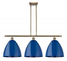 Innovations Lighting 516-3I-AB-MBD-12-BL-LED - Plymouth - 3 Light - 39 inch - Antique Brass - Cord hung - Island Light