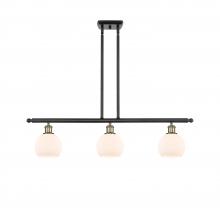 Innovations Lighting 516-3I-BAB-G121-6-LED - Athens - 3 Light - 36 inch - Black Antique Brass - Cord hung - Island Light