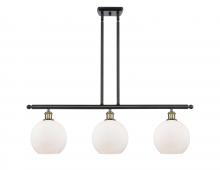 Innovations Lighting 516-3I-BAB-G121-8-LED - Athens - 3 Light - 36 inch - Black Antique Brass - Cord hung - Island Light