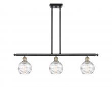 Innovations Lighting 516-3I-BAB-G1213-6-LED - Athens Deco Swirl - 3 Light - 36 inch - Black Antique Brass - Cord hung - Island Light