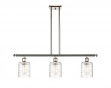 Innovations Lighting 516-3I-PN-G1113-LED - Cobbleskill - 3 Light - 36 inch - Polished Nickel - Cord hung - Island Light